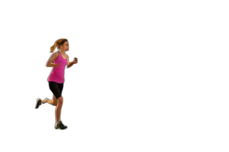 3d render, emma, watson, run transparent PNG cut-out