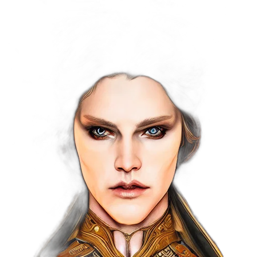 face, dragon, staff, fantasy art transparent PNG cut-out