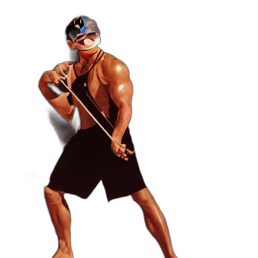 weapon, animal, staff, photorealistic transparent PNG cut-out