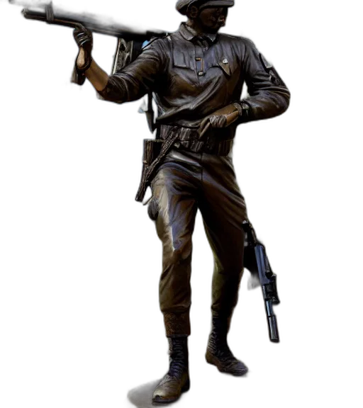weapon, staff, jacket, concept art transparent PNG cut-out