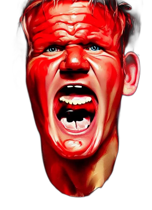 face, mask, creature, photorealistic transparent PNG cut-out