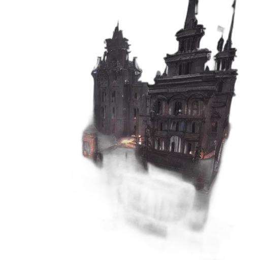 building, crown, robot, weapon transparent PNG cut-out