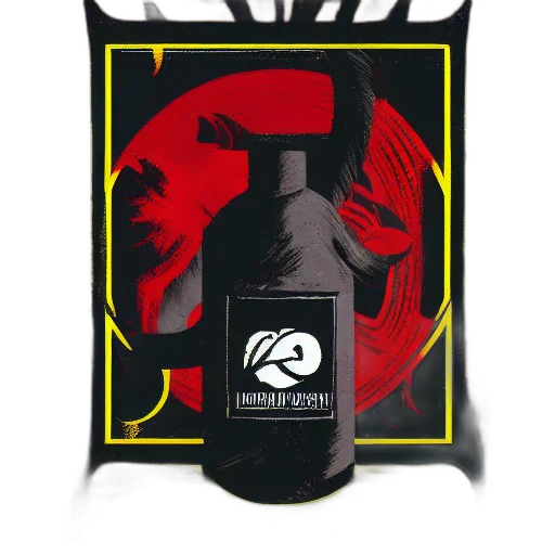 bottle, dragon, hair, mask transparent PNG cut-out