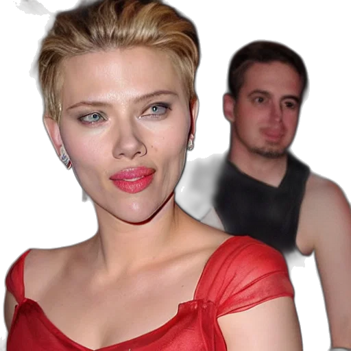 dress, photorealistic, scarlett, johanson transparent PNG cut-out