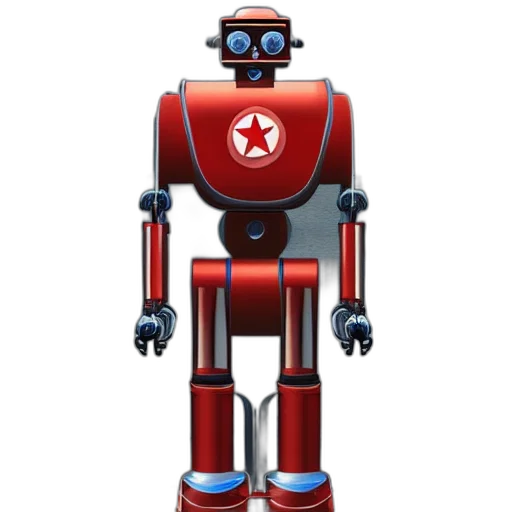 robot, 3d render, concept art, pixel art transparent PNG cut-out