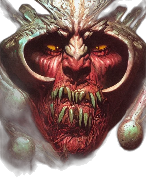 face, creature, mask, concept art transparent PNG cut-out