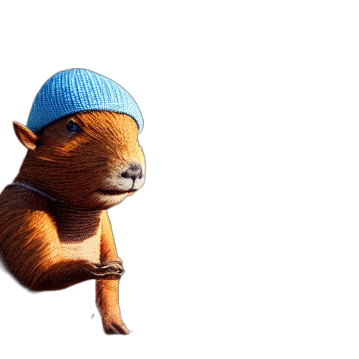 hat, animal, creature, staff transparent PNG cut-out