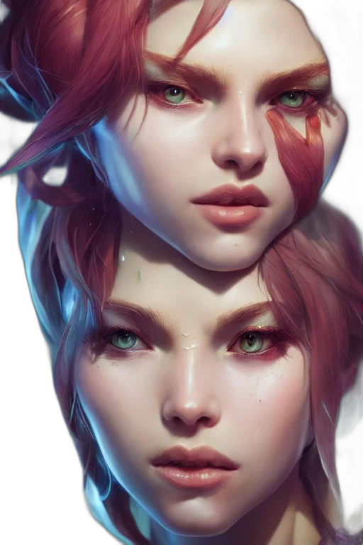 face, mask, crown, fantasy art transparent PNG cut-out
