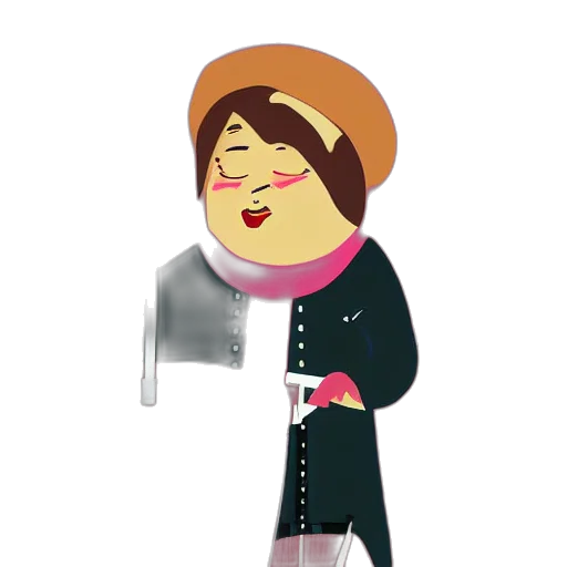 staff, cartoon, concept art, 3d render transparent PNG cut-out