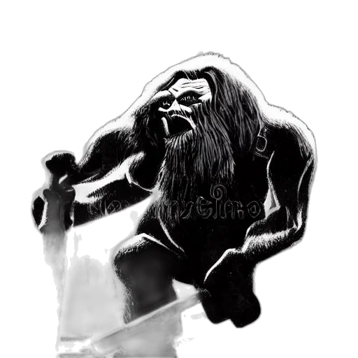 creature, animal, hair, comic book art transparent PNG cut-out