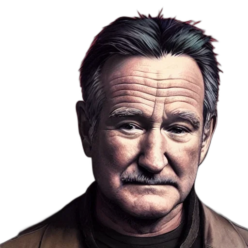 face, animal, photorealistic, comic book art transparent PNG cut-out