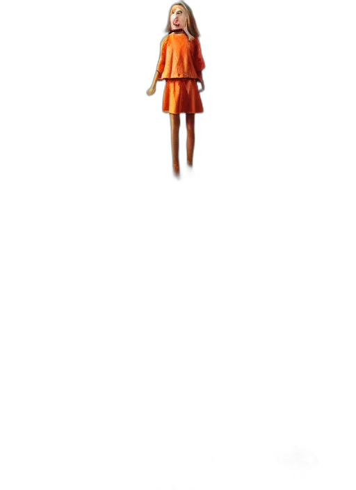 dress, staff, robot, creature transparent PNG cut-out
