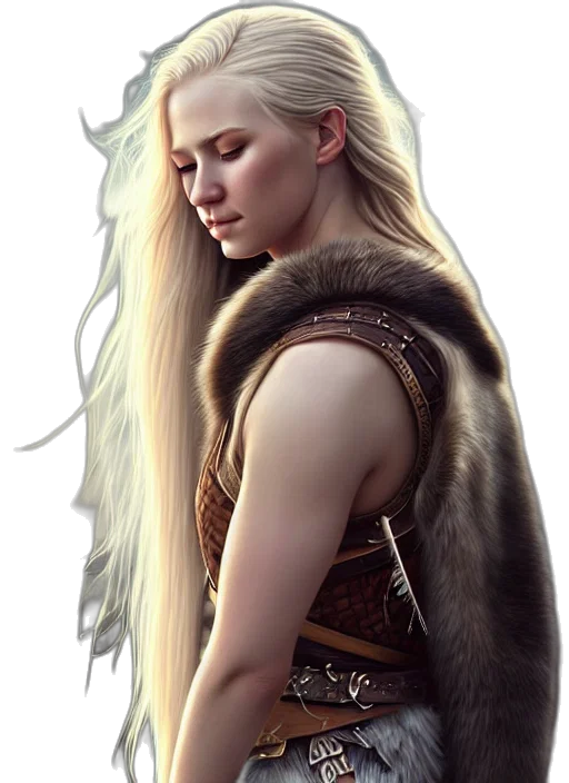 dragon, sword, face, hair transparent PNG cut-out