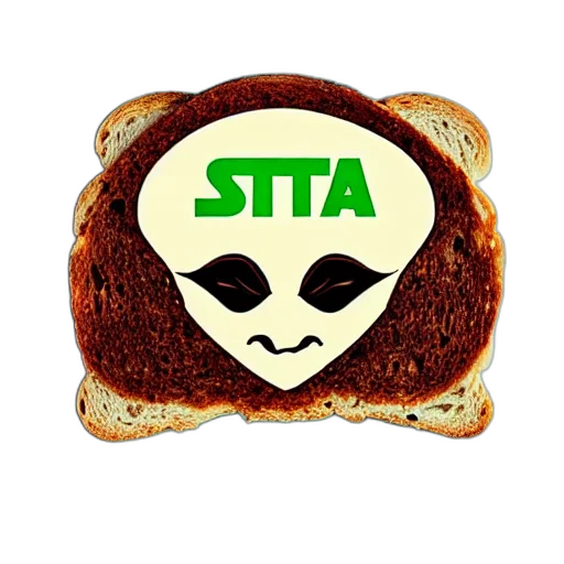 food, outer space, slice, toast transparent PNG cut-out