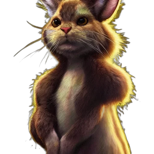 animal, creature, staff, hair transparent PNG cut-out