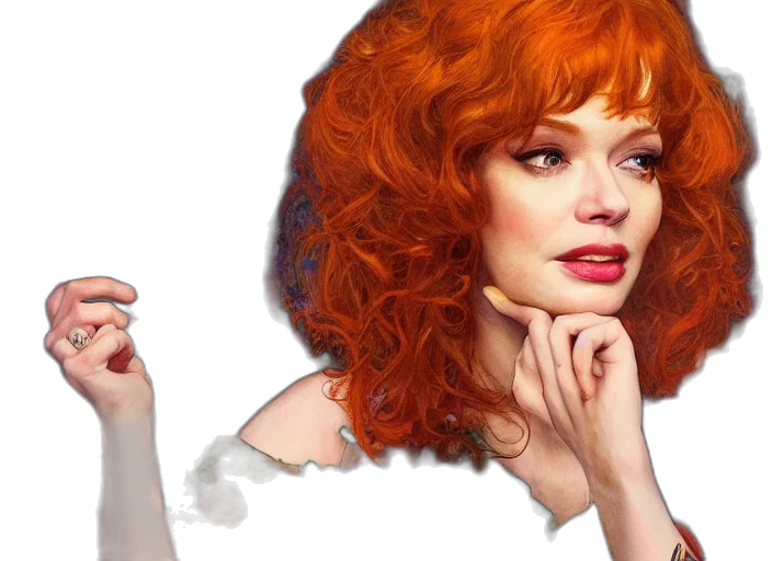 hair, photorealistic, concept art, cartoon transparent PNG cut-out