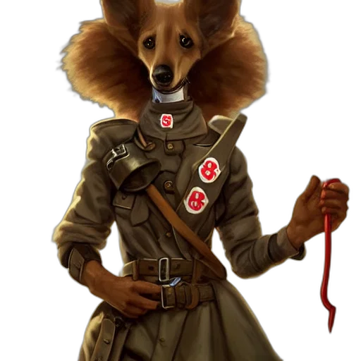 staff, jacket, animal, creature transparent PNG cut-out