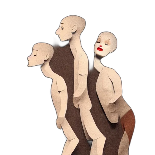 dress, creature, hair, robot transparent PNG cut-out
