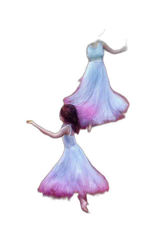 dress, hair, crown, flower transparent PNG cut-out