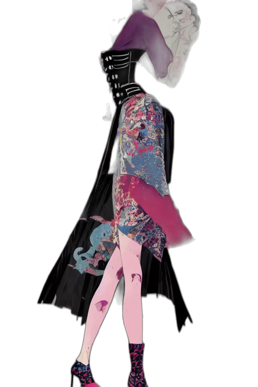 dress, staff, jacket, umbrella transparent PNG cut-out
