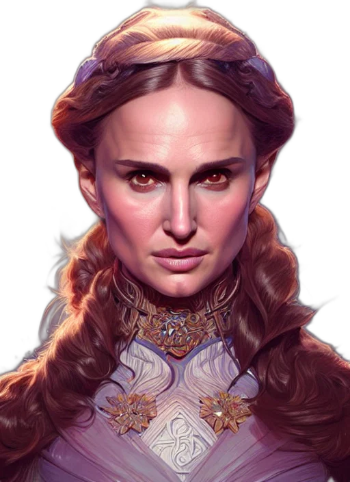 face, crown, jewelry, fantasy art transparent PNG cut-out