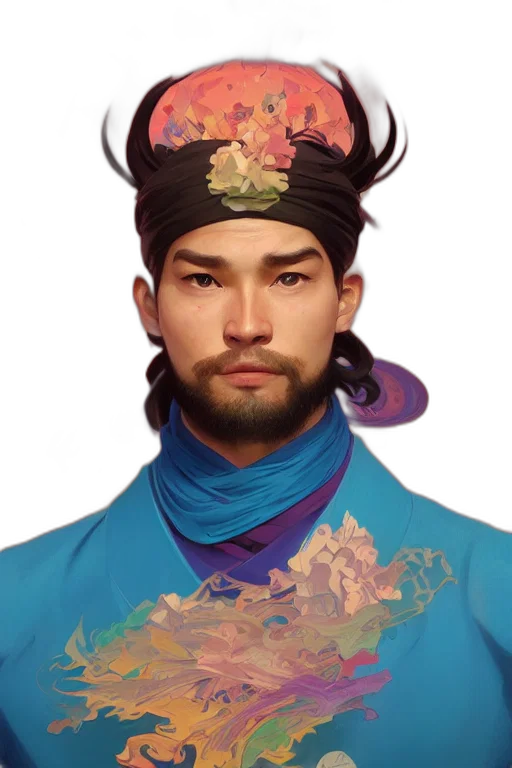 face, staff, crown, hat transparent PNG cut-out