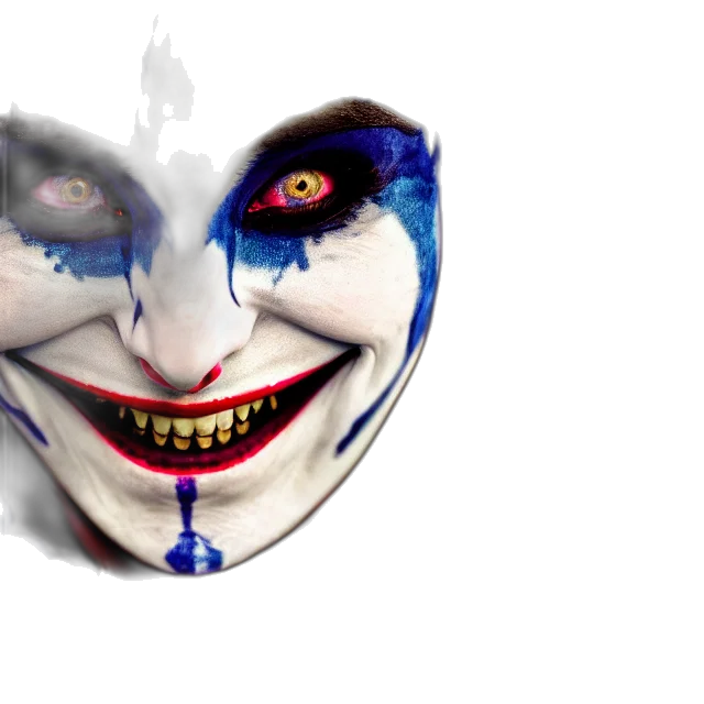 mask, face, creature, 3d render transparent PNG cut-out
