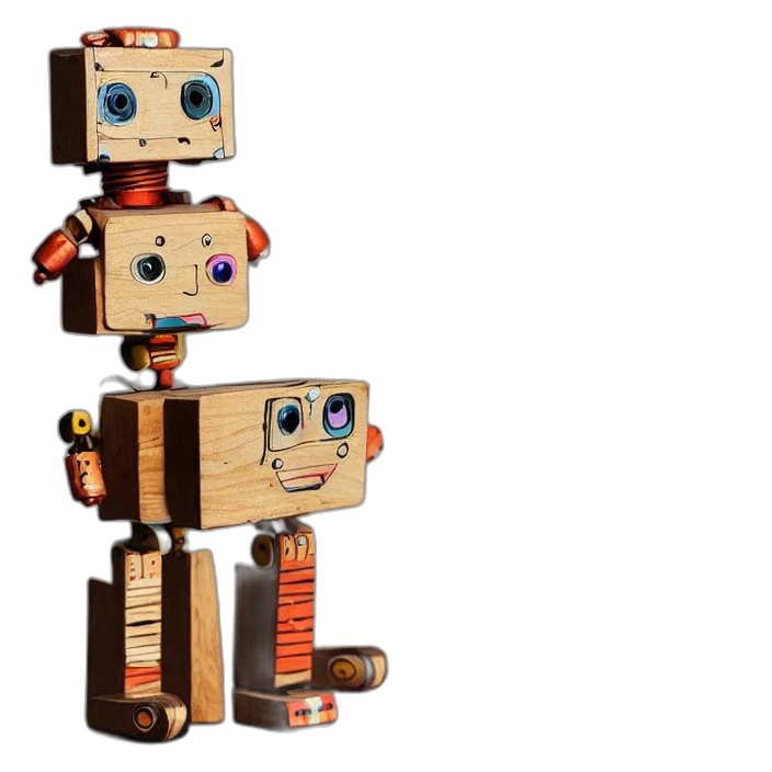 robot, 3d render, concept art, pixel art transparent PNG cut-out