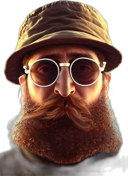 face, hat, staff, mask transparent PNG cut-out