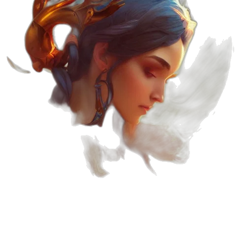 crown, dragon, face, fantasy art transparent PNG cut-out