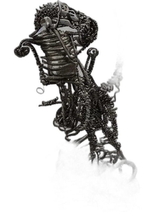 robot, dragon, staff, animal transparent PNG cut-out