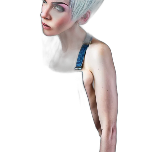 dress, hair, hat, creature transparent PNG cut-out