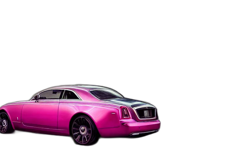car, 3d render, concept art, vaporwave transparent PNG cut-out