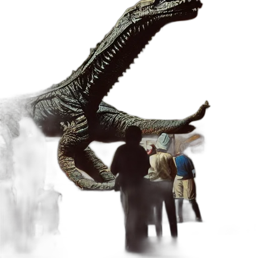 dragon, creature, animal, staff transparent PNG cut-out
