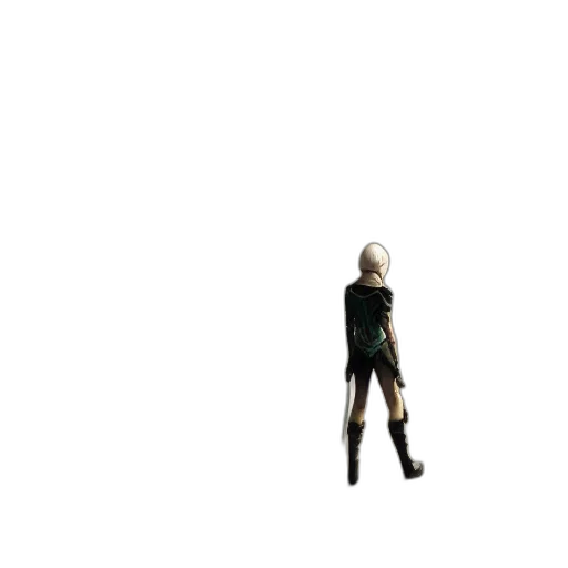 robot, weapon, staff, jacket transparent PNG cut-out