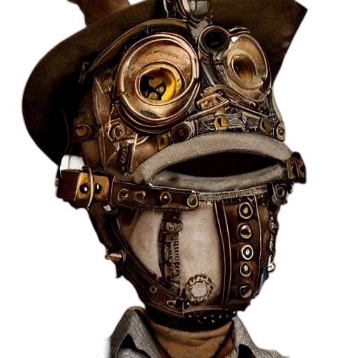 mask, robot, face, staff transparent PNG cut-out