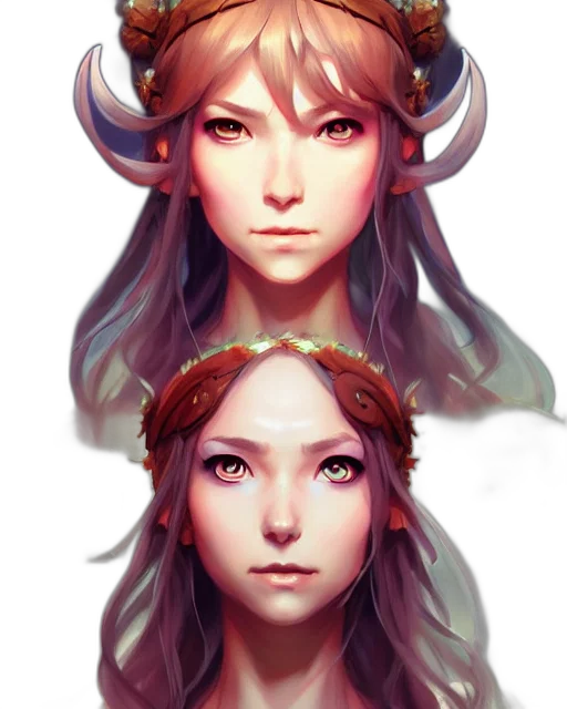 crown, face, mask, fantasy art transparent PNG cut-out