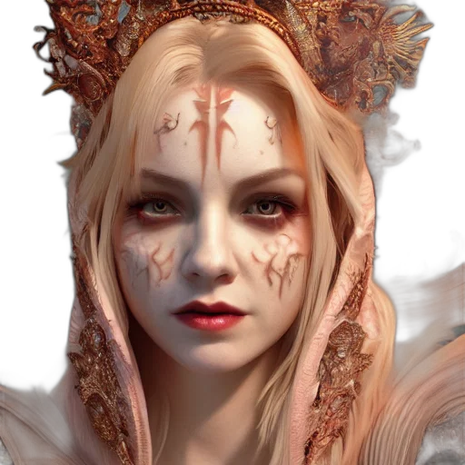 crown, face, fantasy art, concept art transparent PNG cut-out
