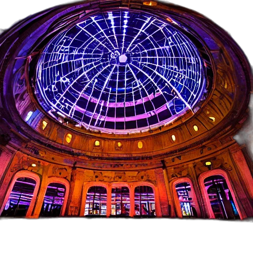 building, umbrella, city, inside transparent PNG cut-out