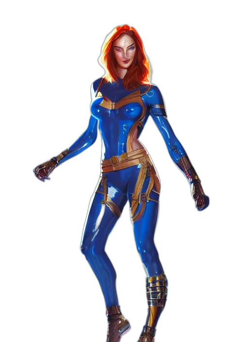 concept art, comic book art, fantasy art, 3d render transparent PNG cut-out