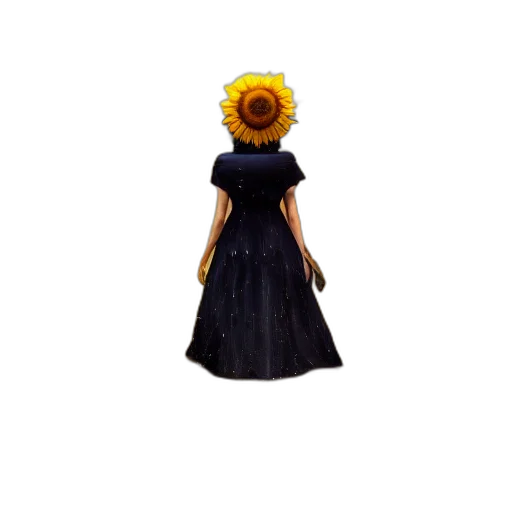 dress, flower, crown, hat transparent PNG cut-out