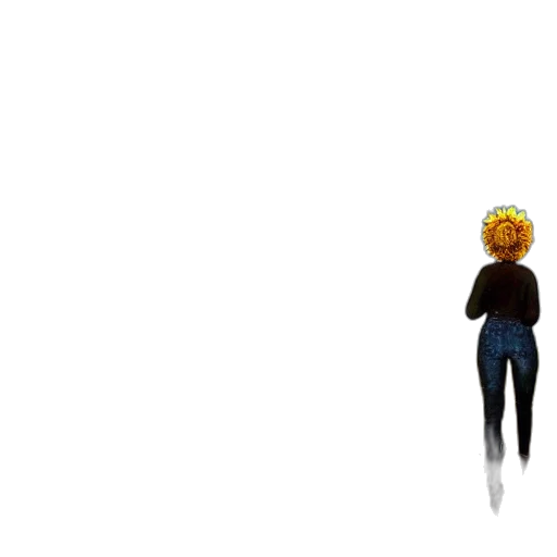 crown, hair, staff, robot transparent PNG cut-out
