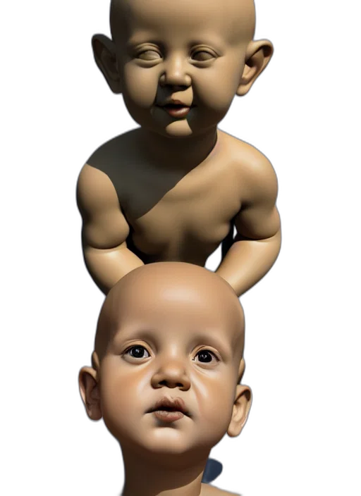 face, mask, creature, crown transparent PNG cut-out