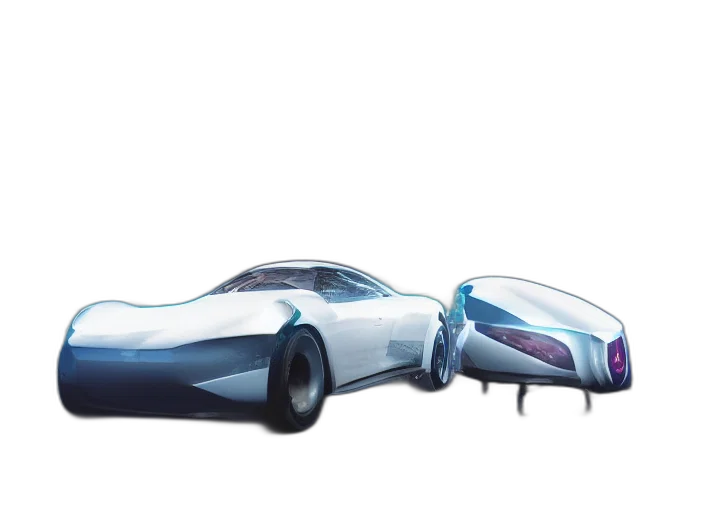 car, concept art, 3d render, photorealistic transparent PNG cut-out