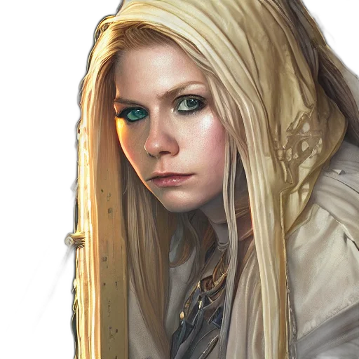 face, dragon, staff, fantasy art transparent PNG cut-out