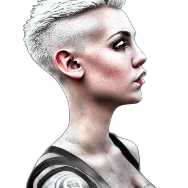 face, robot, hair, jewelry transparent PNG cut-out