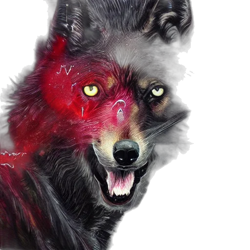 animal, creature, mask, photorealistic transparent PNG cut-out