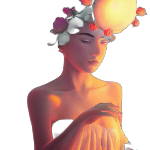 crown, flower, dress, jewelry transparent PNG cut-out