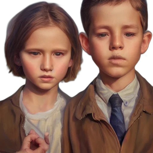 face, photorealistic, oil painting, concept art transparent PNG cut-out