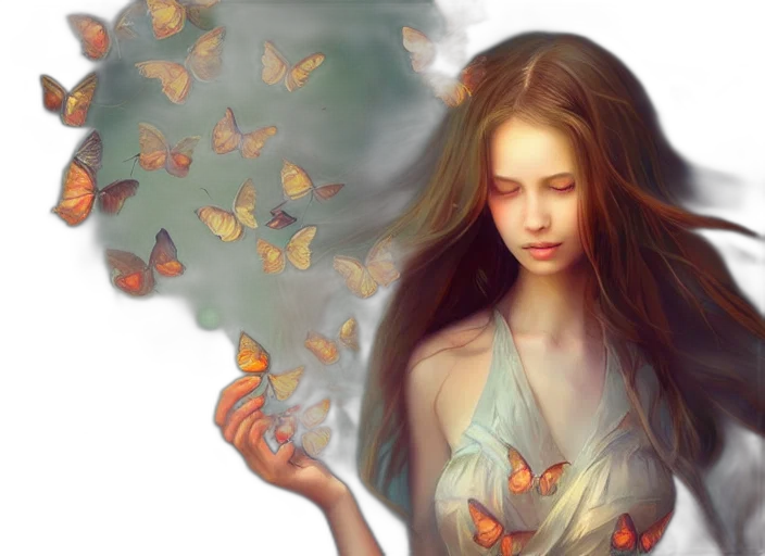 fantasy art, photorealistic, oil painting, concept art transparent PNG cut-out